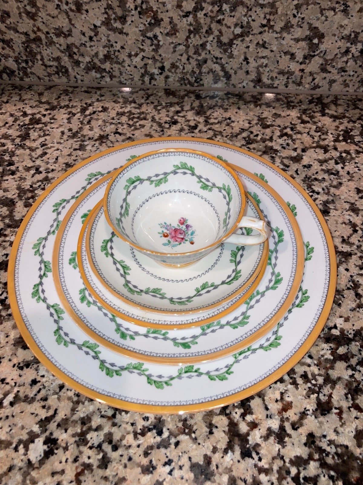 5 pcs Spode Copelands Portabello Dishware Set