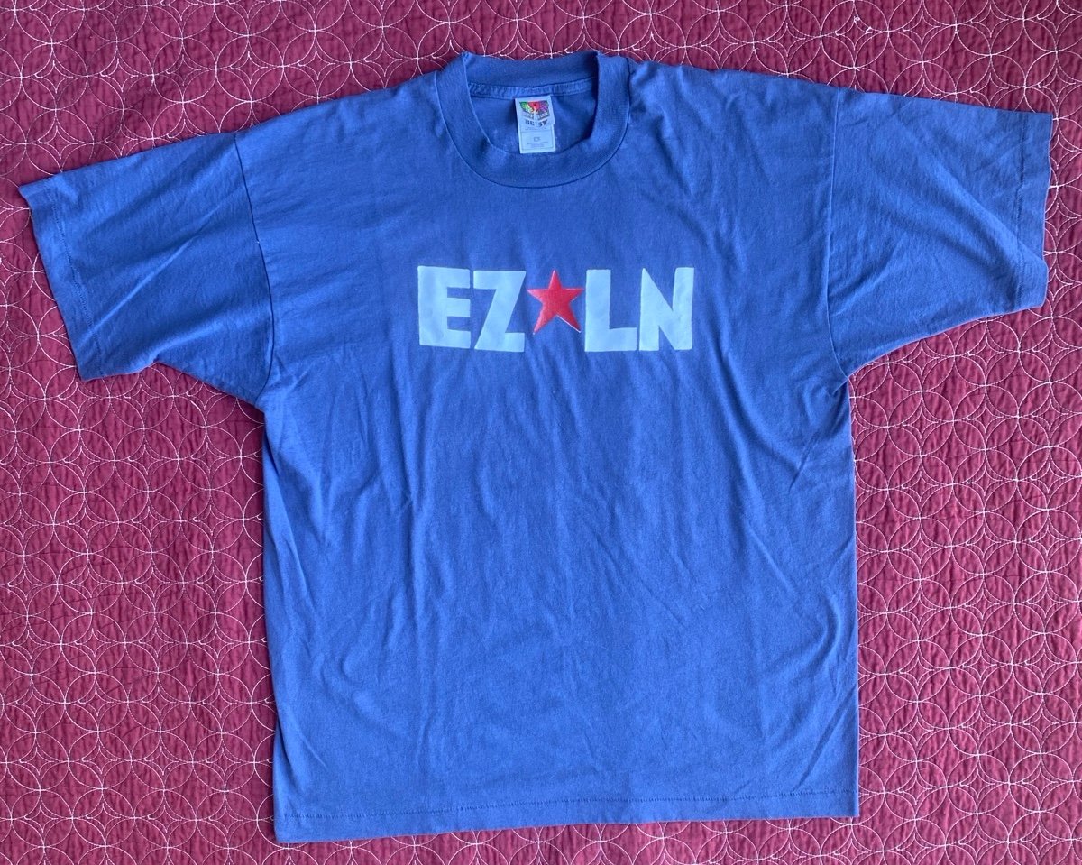 Vintage 1990s EZLN Zapatista Comandante Marcos Indigenous Single Stitch Shirt