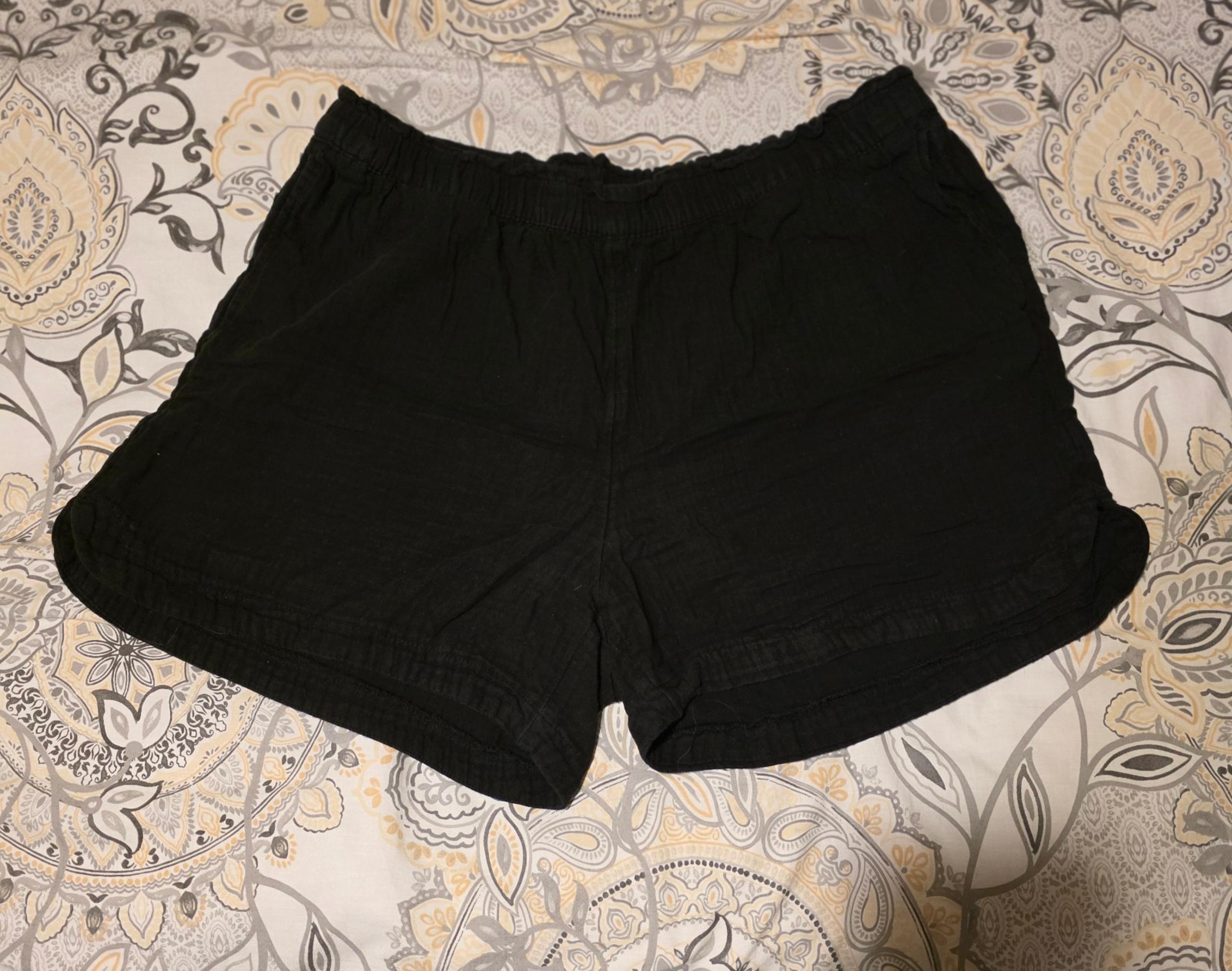 Womens linen blend shorts