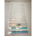 Salon Nail Polish Decorative Acrylic Shelves Set Of 12 Iridescent Clear Scallop