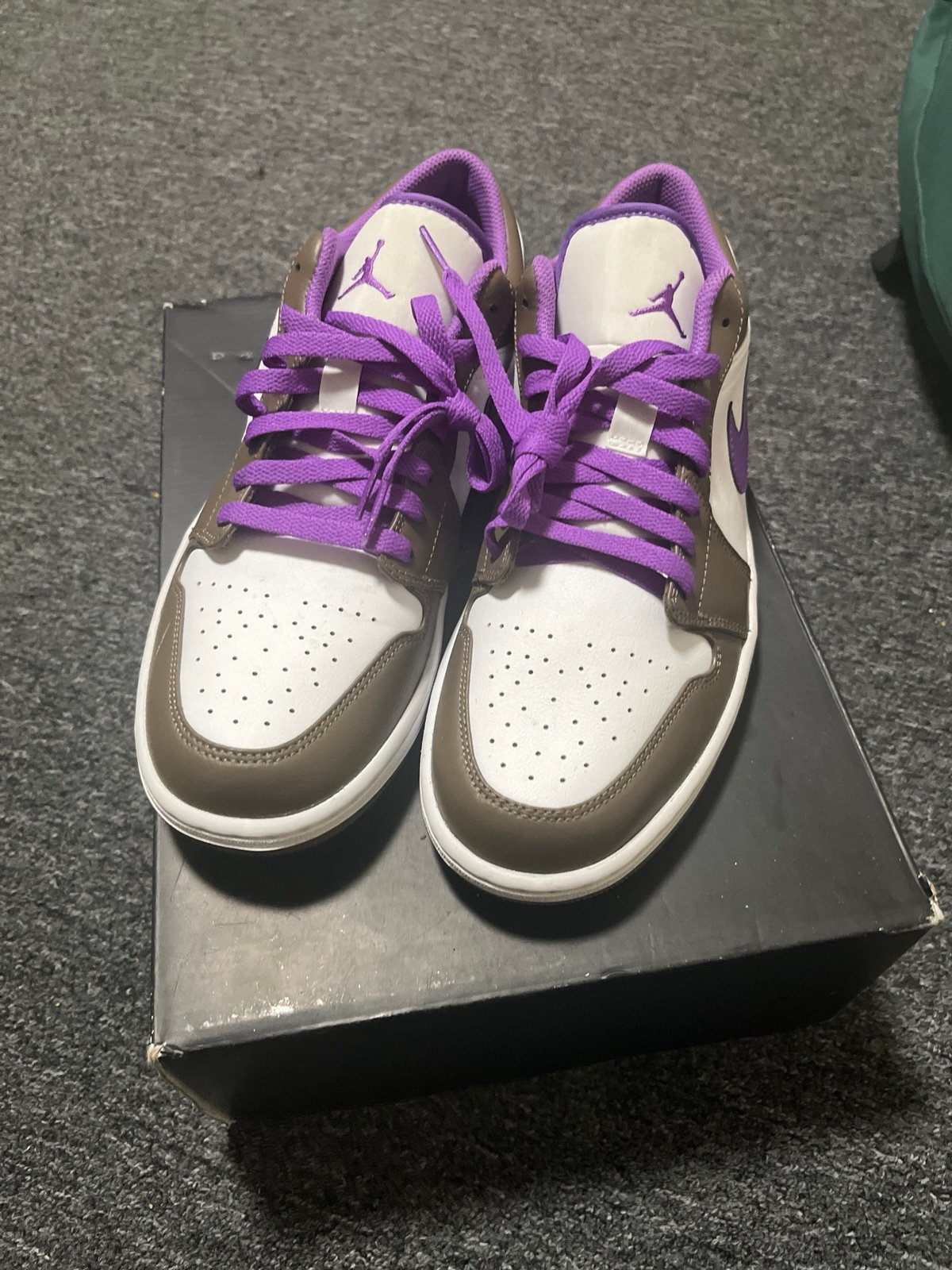 Air Jordan low 1s Palomino Purple