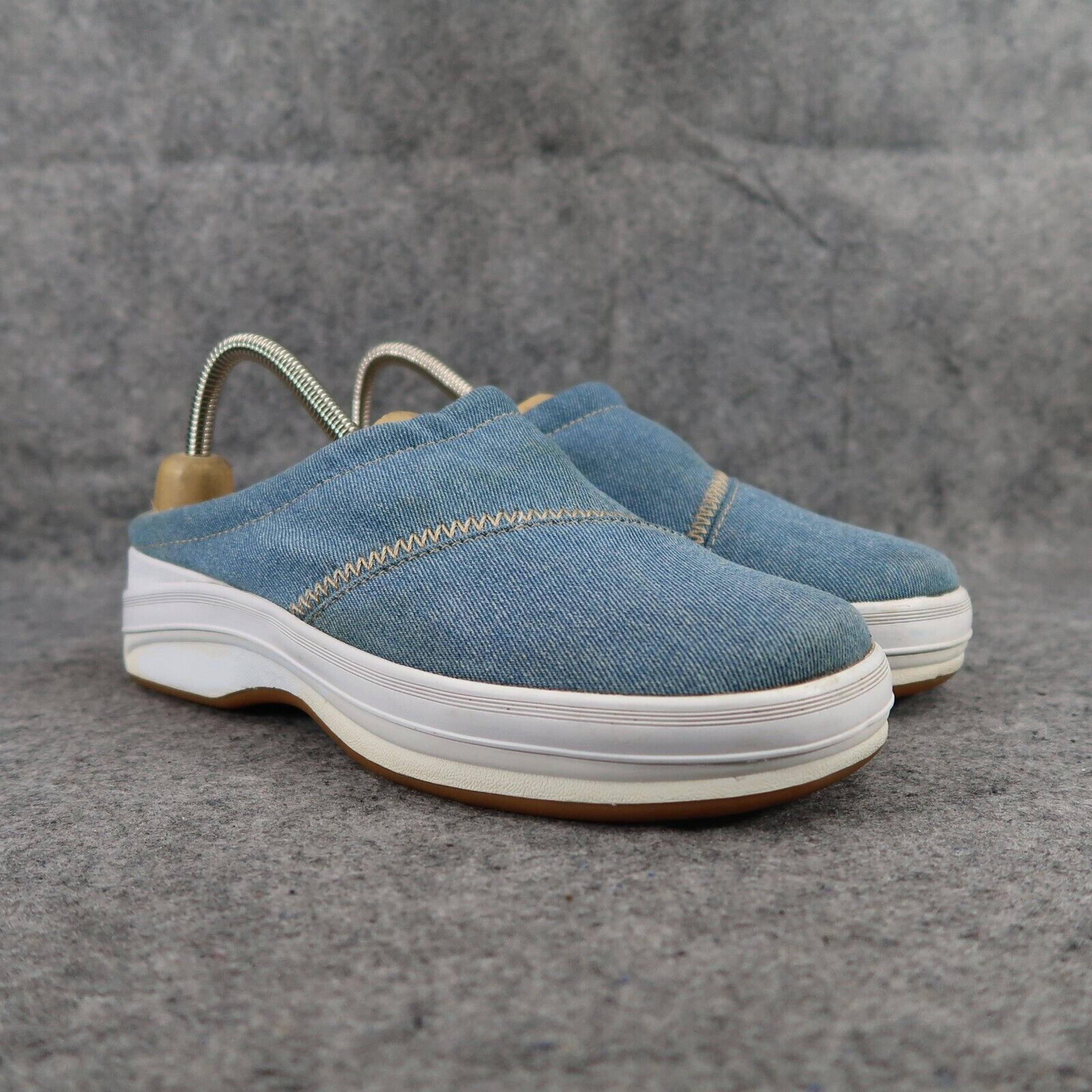 Keds Shoes Womens 8 Clog Mule Sneaker Slip On Pure Fit Comfort Denim Y2k Fashion