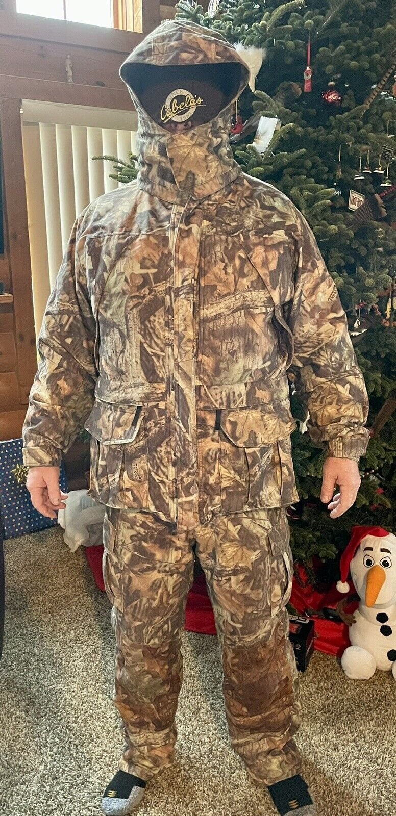Cabelas Super Slam 3 pc Advantage Timber Mens Reg XL Coats & Reg Size 36 Pants