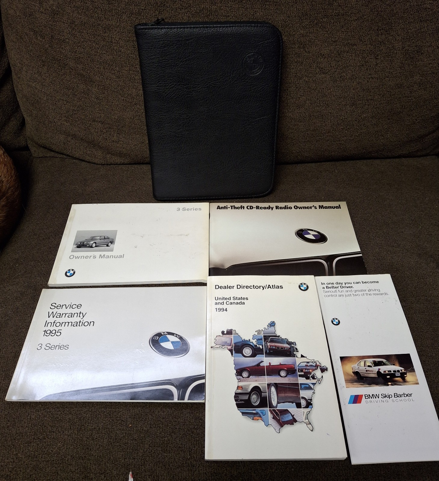 1995 BMW 3 Series Owners Manual Case Kit