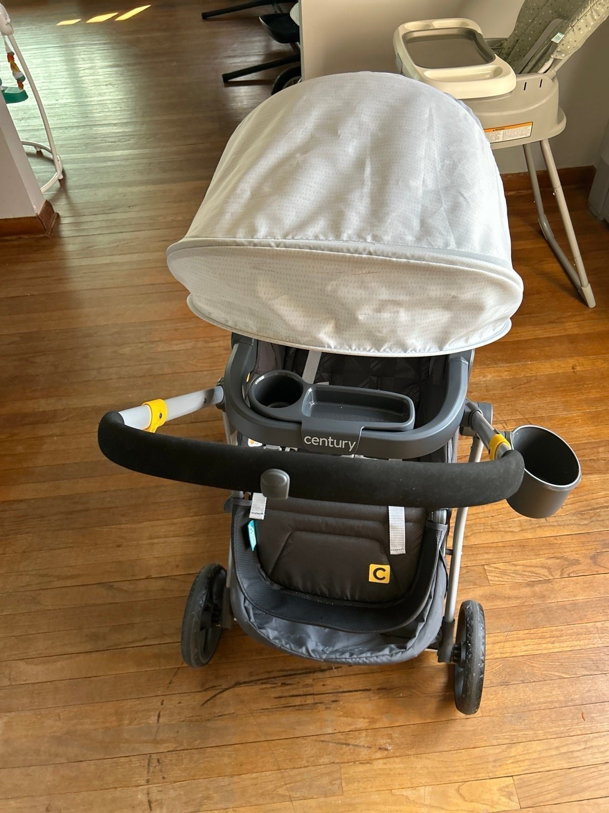 Stroller and car seat with base