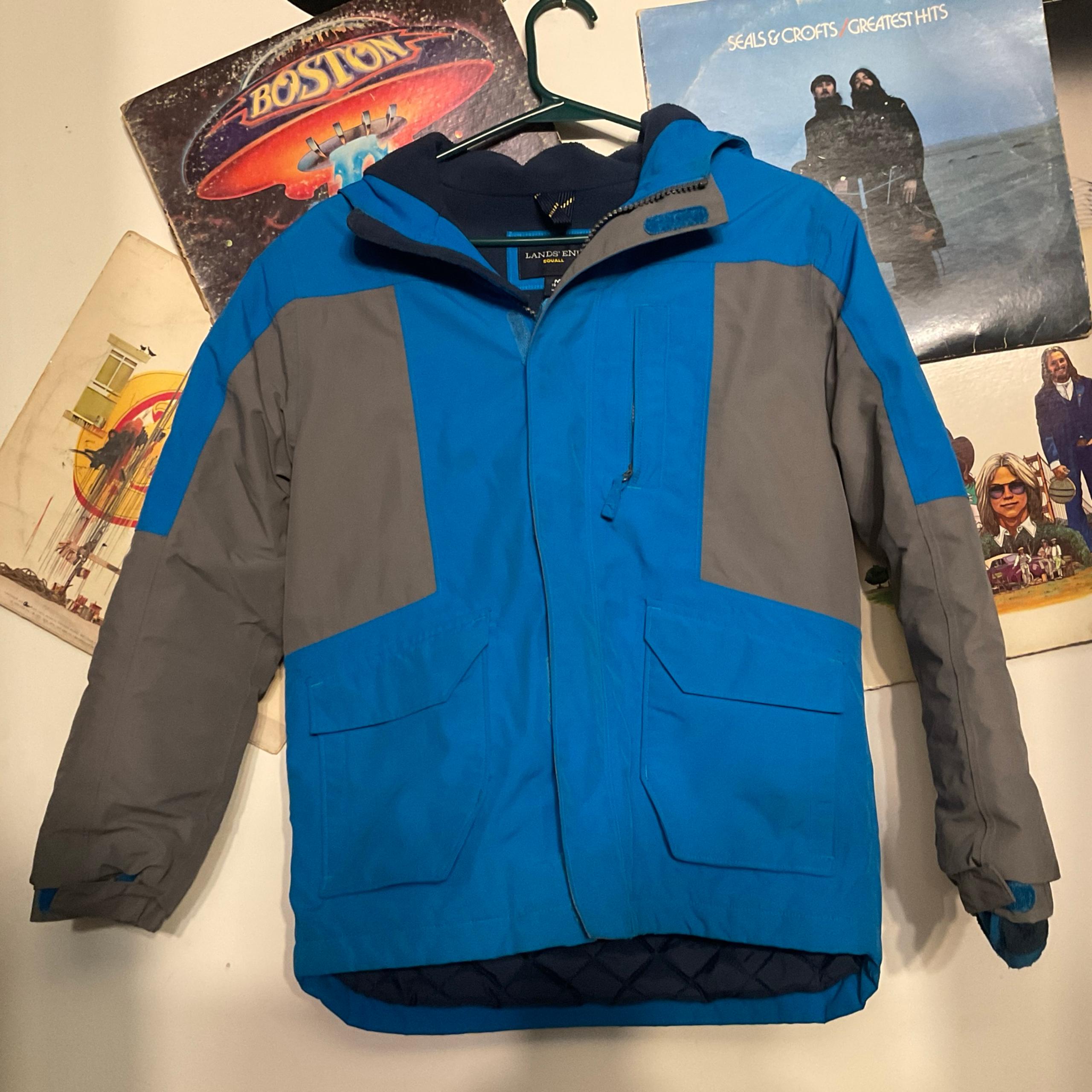 LANDS' END KIDS SQUALL JACKET SZ M(10-12)