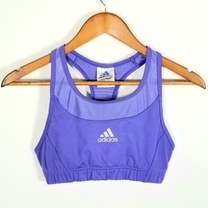 ADIDAS purple clima cool sports bra