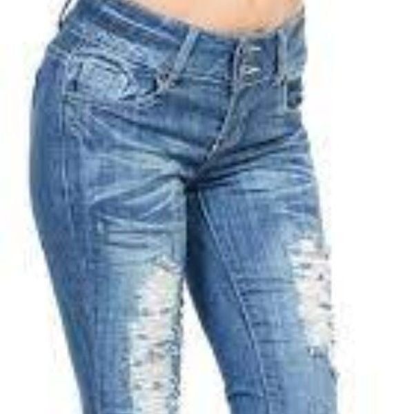 Sweet Look High Waisted Stretch Denim Skinny Jeans Size 9 NWT