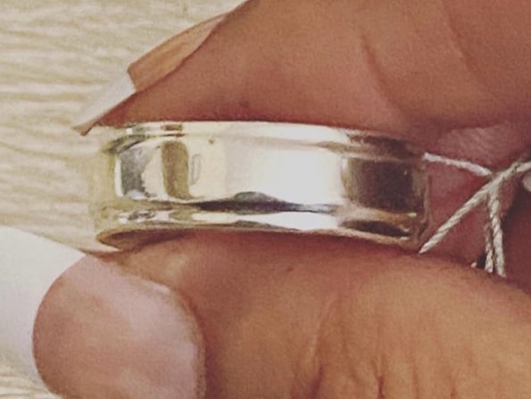 .925 Sterling Silver Ring Sz 9.5