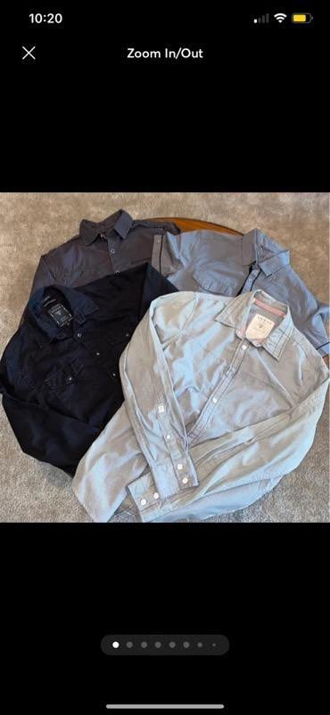 Mens Guess dress button shirt lot Bundle Small