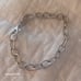 Vintage Sterling Silver thick links bracelet- 7.50in.