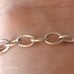 Vintage Sterling Silver thick links bracelet- 7.50in.
