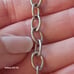 Vintage Sterling Silver thick links bracelet- 7.50in.