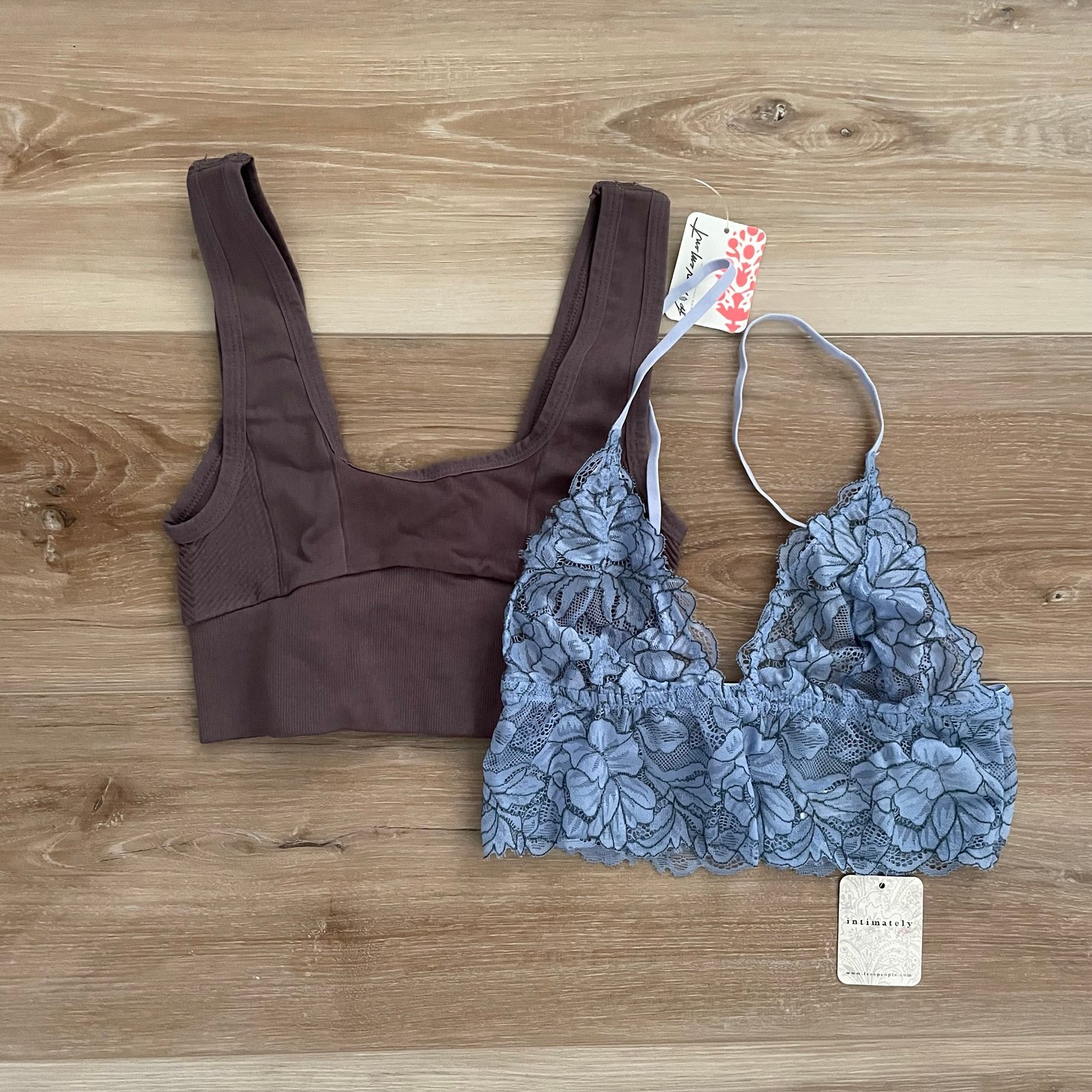 Lot of 2 Free People Sports Bra and Bralette XS
