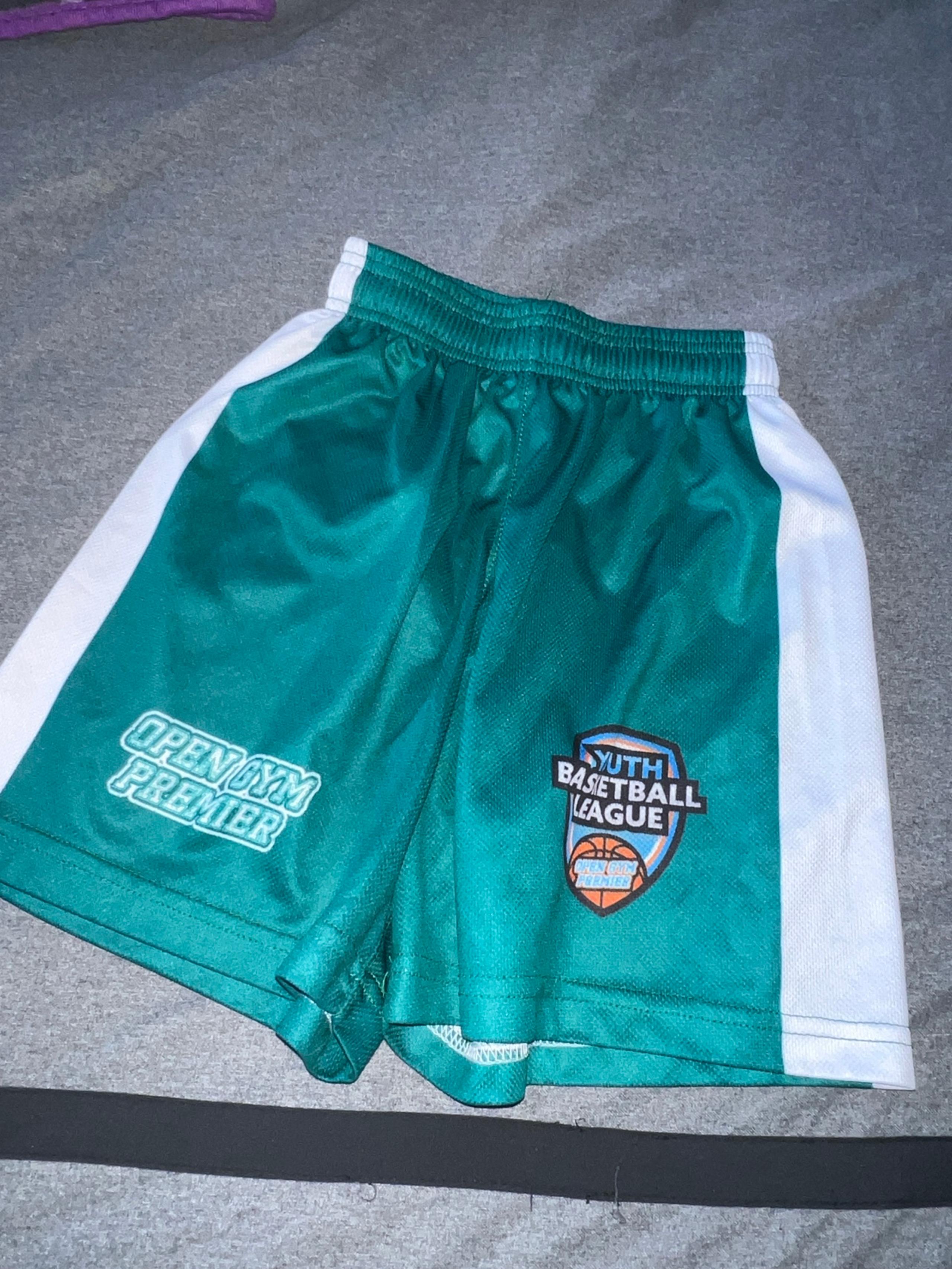 Boys green shorts