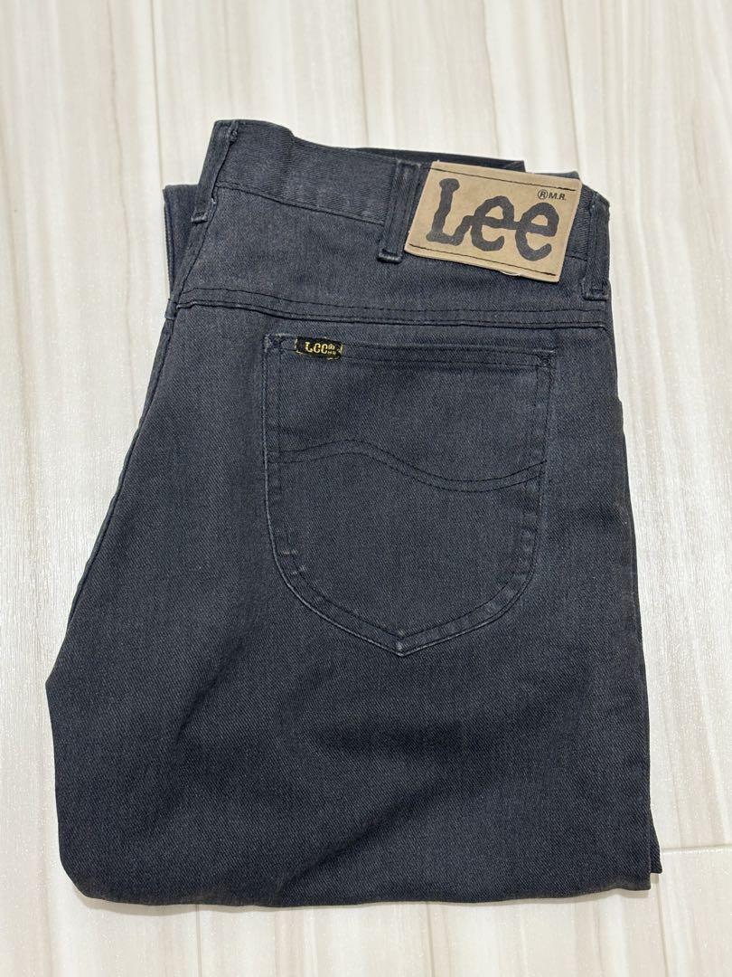 Rare 80's Lee black twill pants, made in the USA, size W34 L34