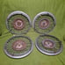 Set of (4) 87-1990 Oldsmobile 14 Spoke Wire Wheel Covers Hubcaps