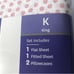 NEW SET 300 Thread Count Wrinkle Resistant Bedding KING Sheet Set.18” fits deep