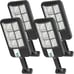 OKPRO S-124XB Solar Lights Outdoor Motion Sensor,5000LM Security Lights with Rem