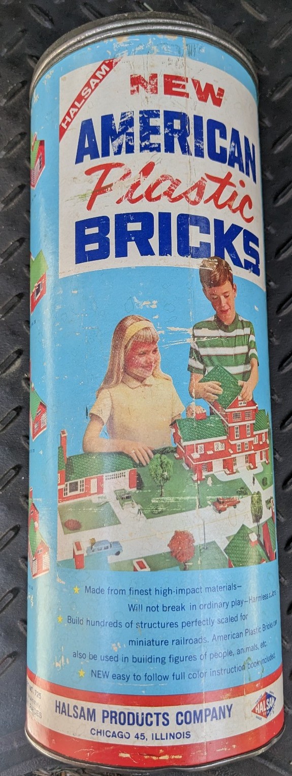 Vintage Halsam American Plastic Bricks Set #725