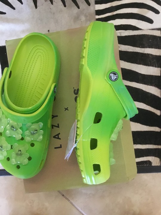Lazy Oaf Crocs Teddy Bear shoes size 12 New UNISEX