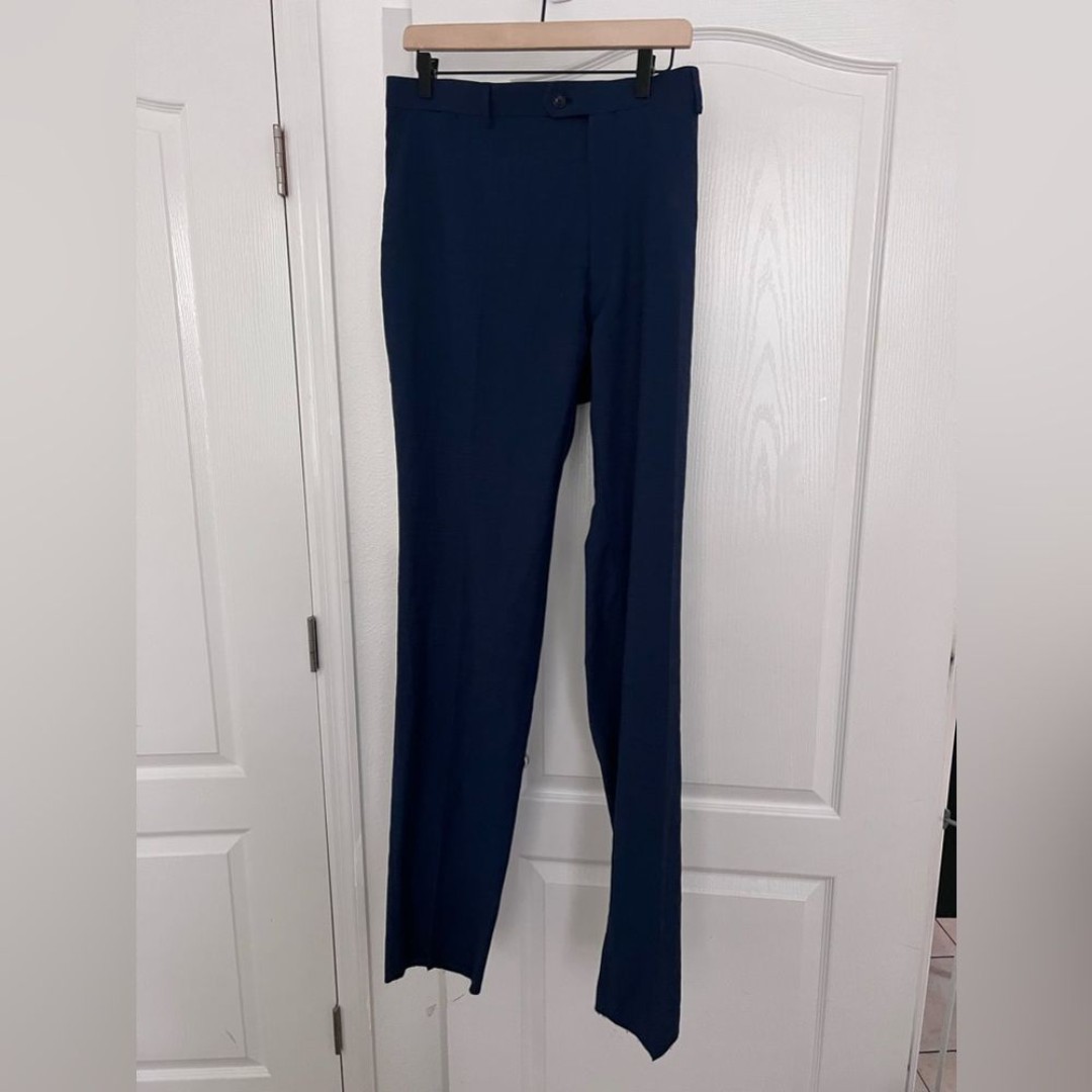 Tommy Hilfiger Navy Wool Dress Pants SZ 44