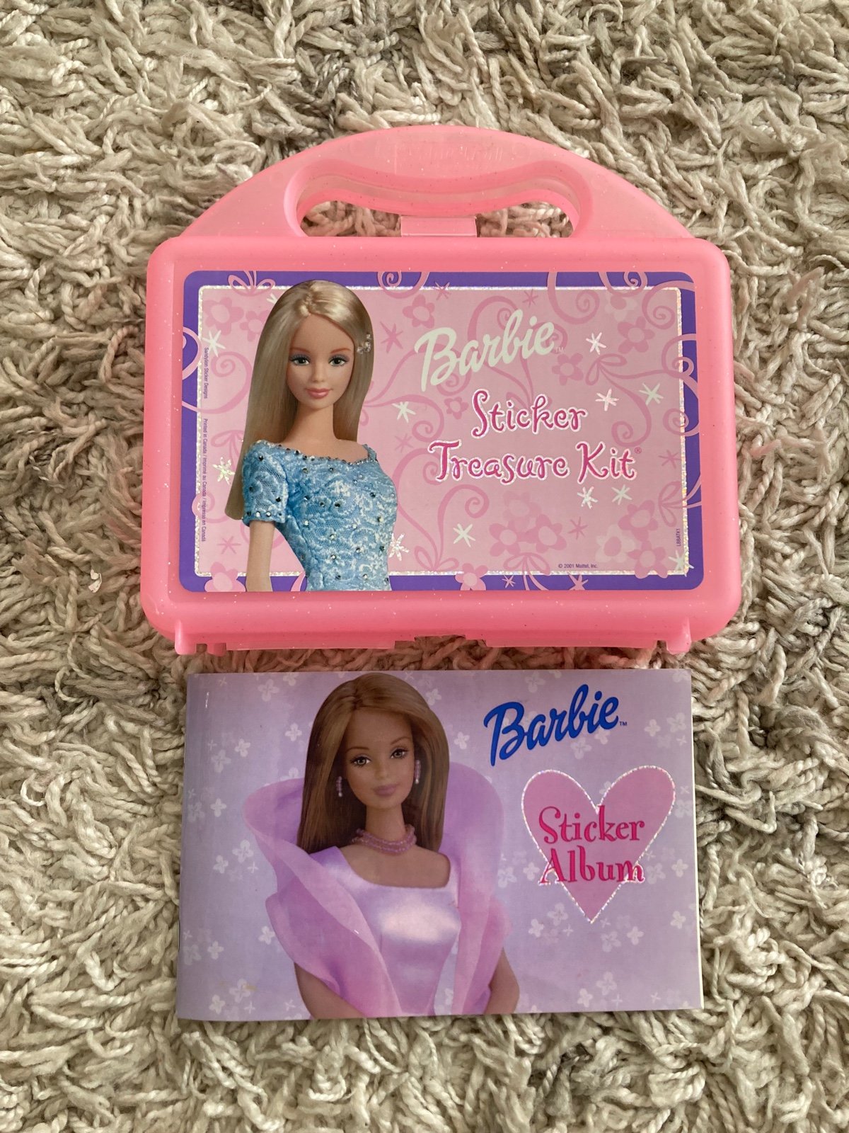 Barbie Sandylion Sticker Treasure Kit Vtg 2001 stickers case book