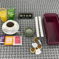 Re-ment miniature Family Restaurant Drink set Coffee Tea Dollhouse size RARE!!