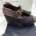PEDRO GARCIA ~ Brown Suede Wedge Sandals with Buckle Strap EU39 US9