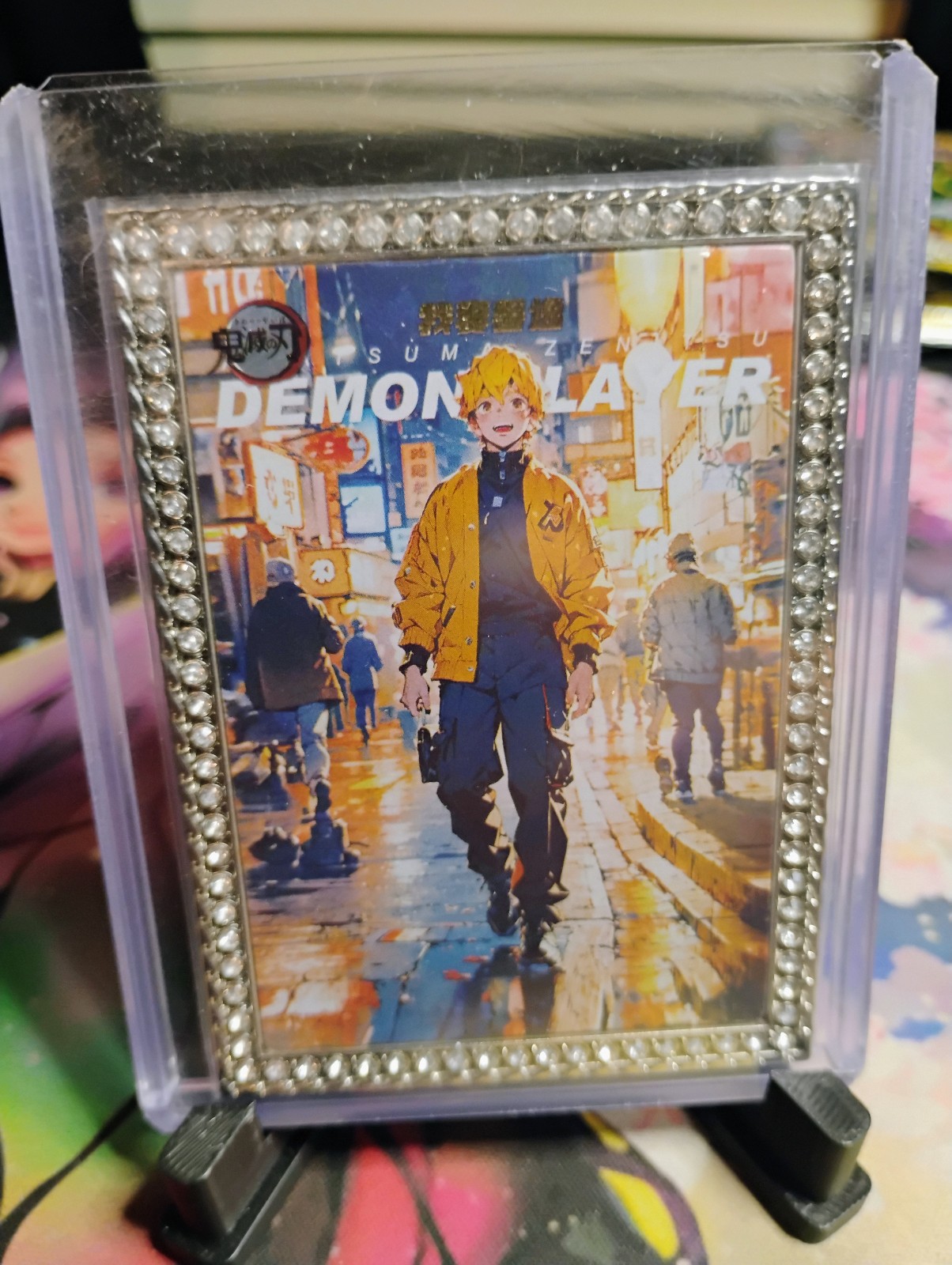 Demon Slayer Zenitsu diamond card