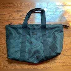 BURBERRY Fragrances Large Black Plaids Canvas Weekender/ Duffle Bag
