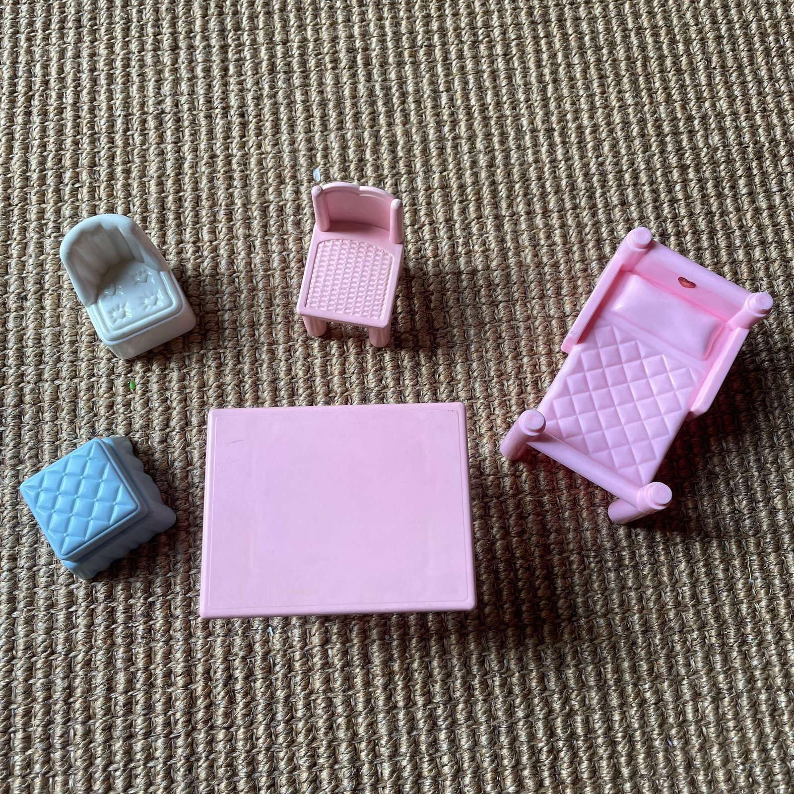 Mixed Lot Replacement Furniture for Vintage Playskool Victorian Dollhouse