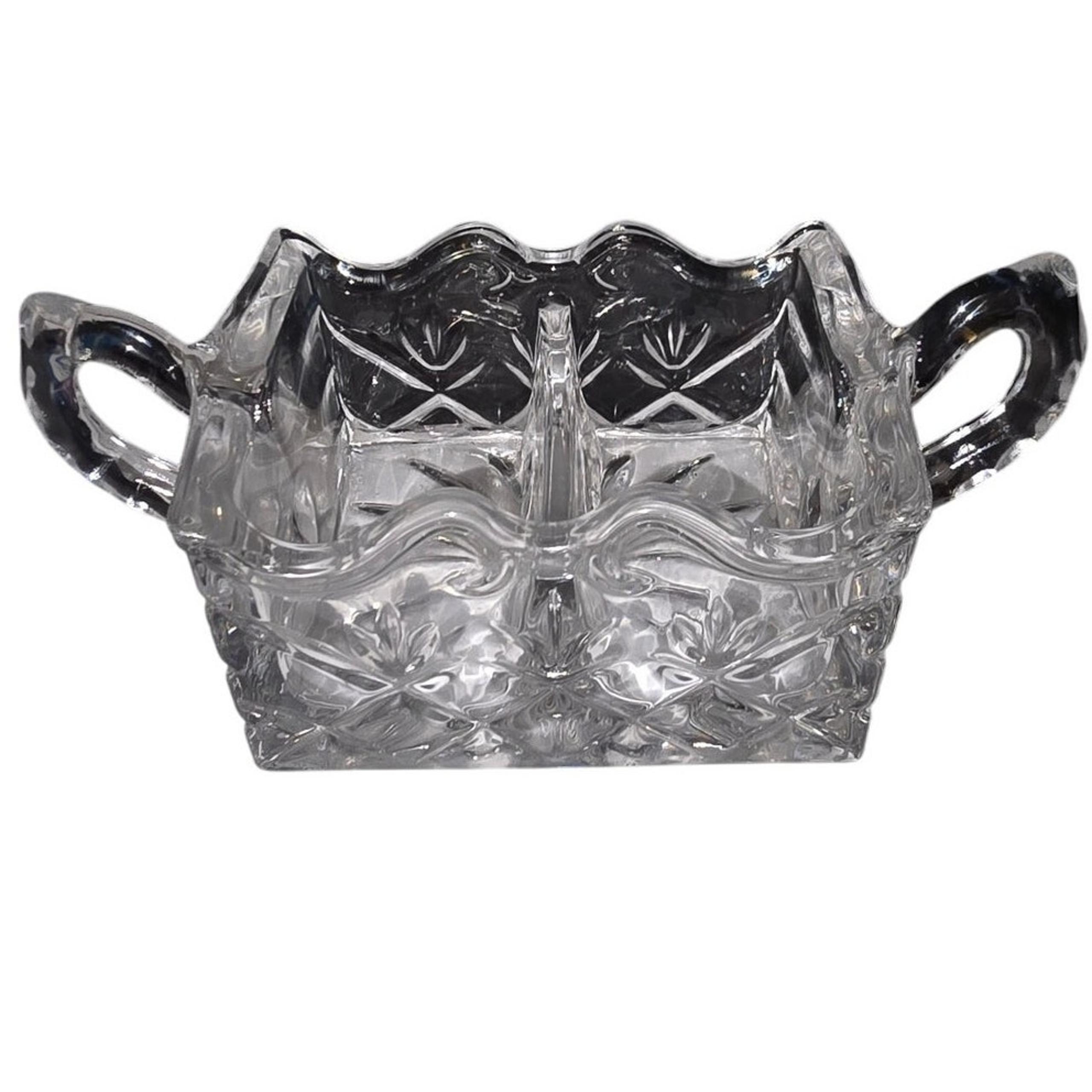 Vintage Godinger Shannon Crystal Sweet and Low Holder