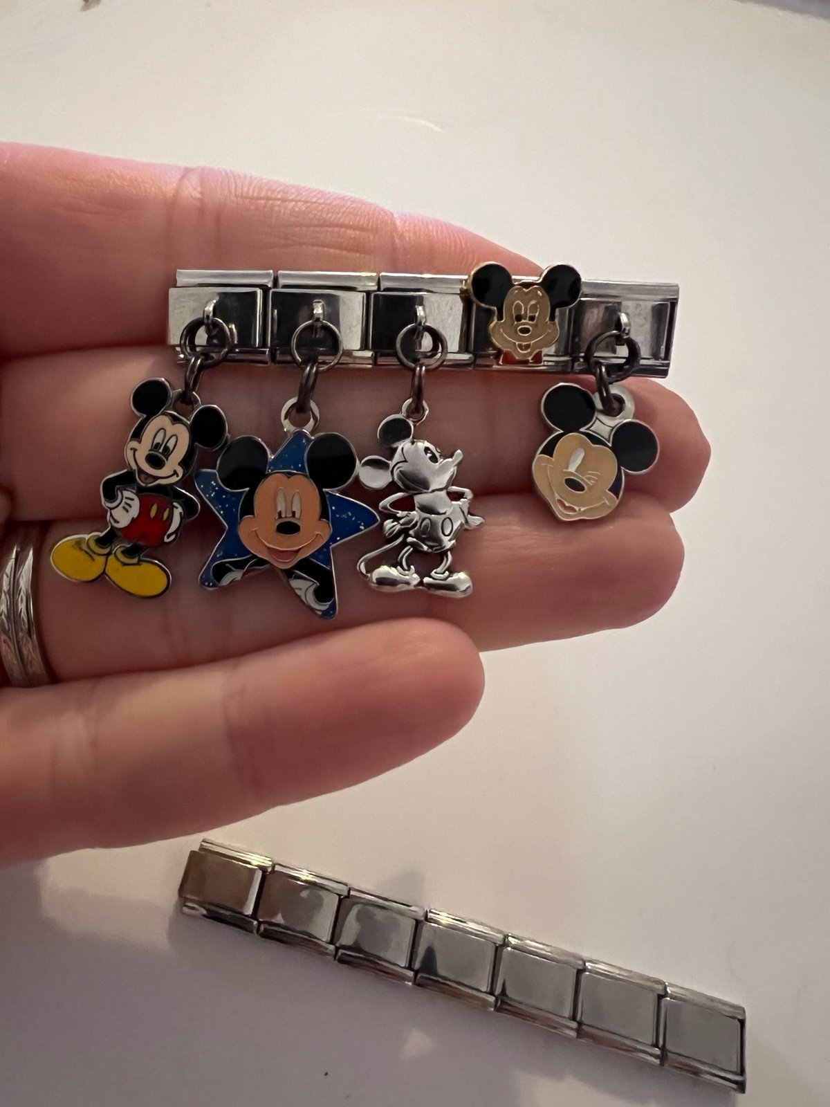 Walt Disney Five Charm Lot Italian Charms Hard to Find