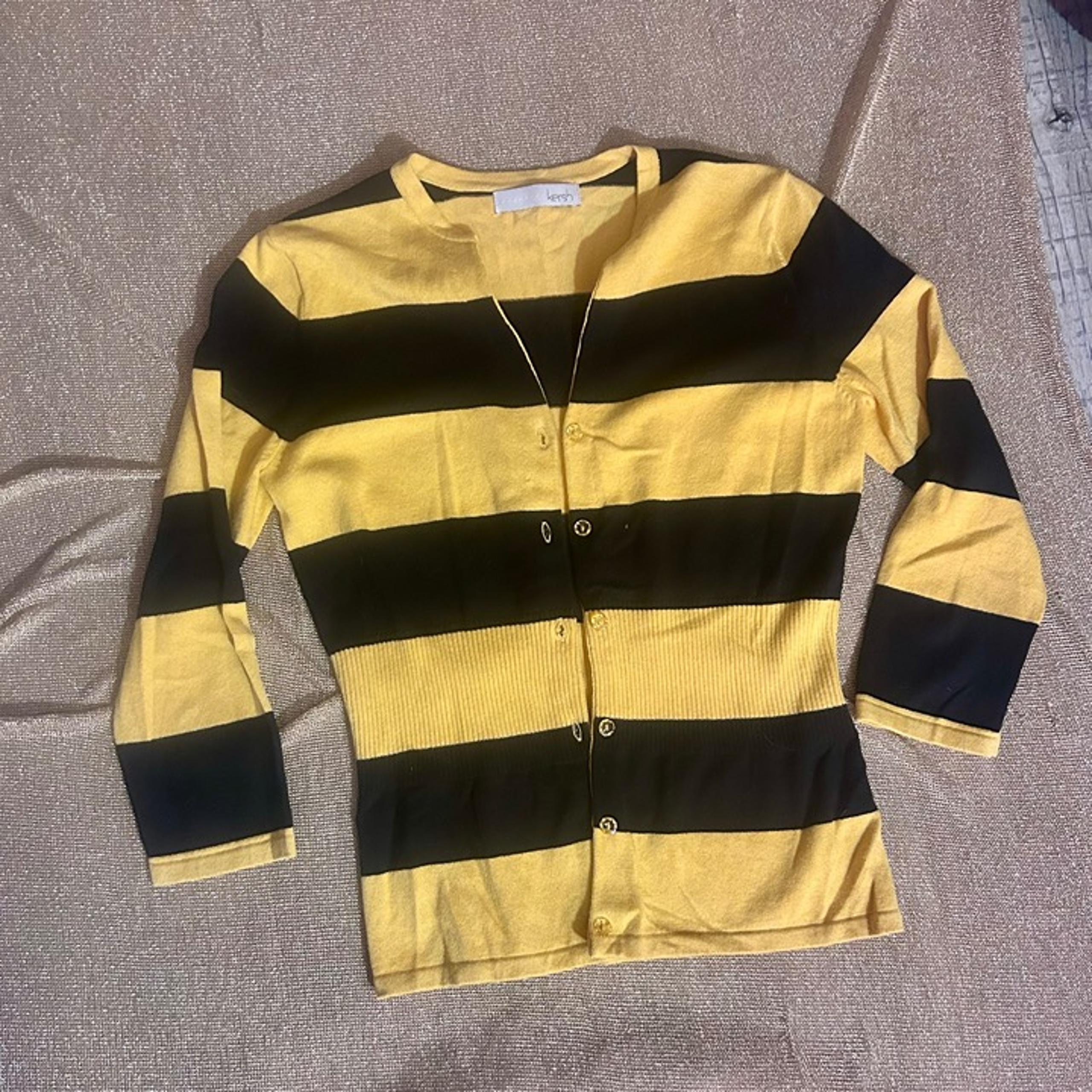 Button up Striped Cardigan