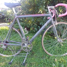 Rare color gray/ pink Cannondale vintage road bike 58 cm