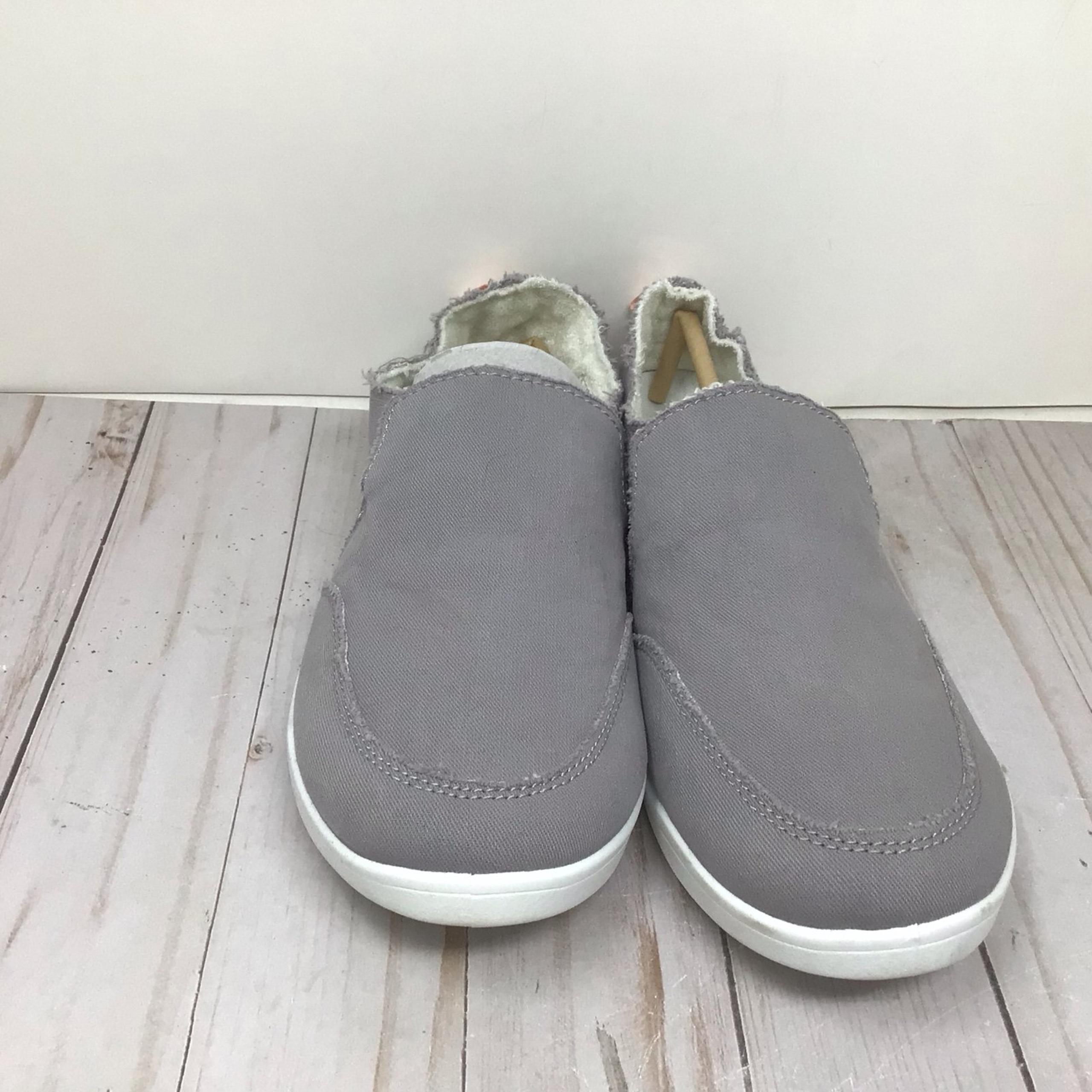 Vionic Women’s Malibu Gray Lightweight Beach Shoes Size 9 Terry Sole #00714