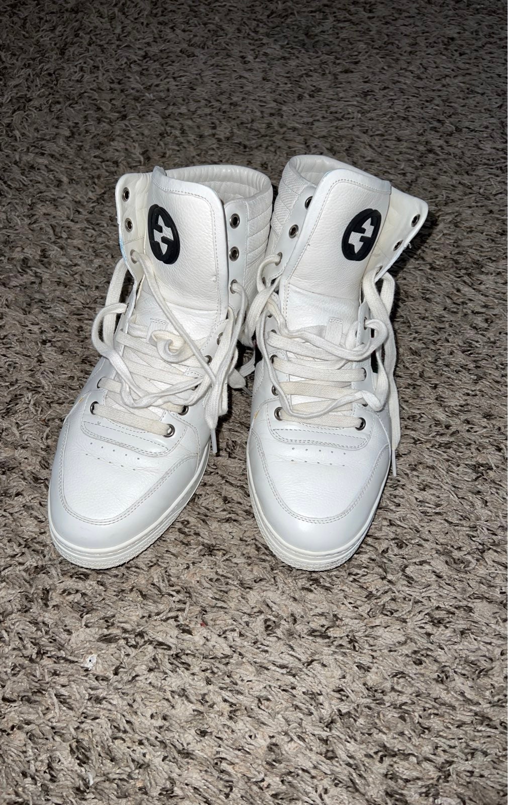 Gucci high top fashion sneakers for men