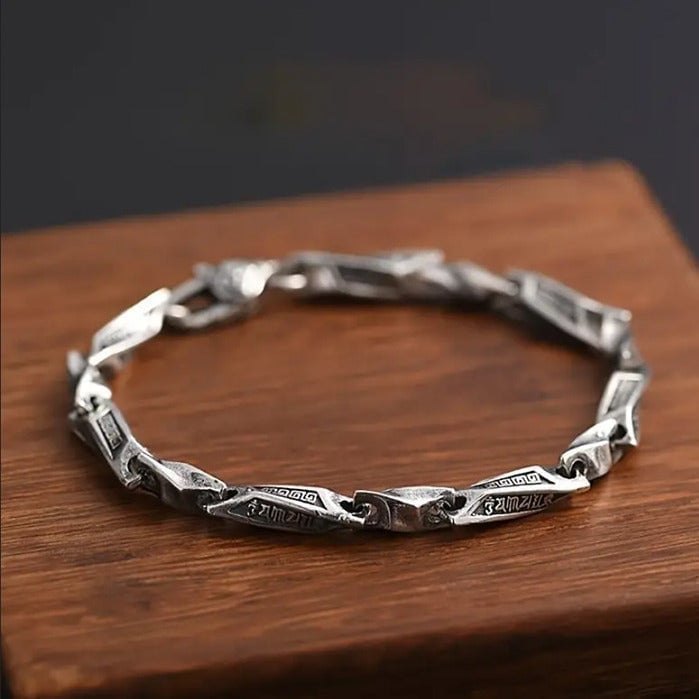 8 Mens 14K White Gold Chain Link Bracelet 14 Karat Silver Guys 8 inch Jewelry