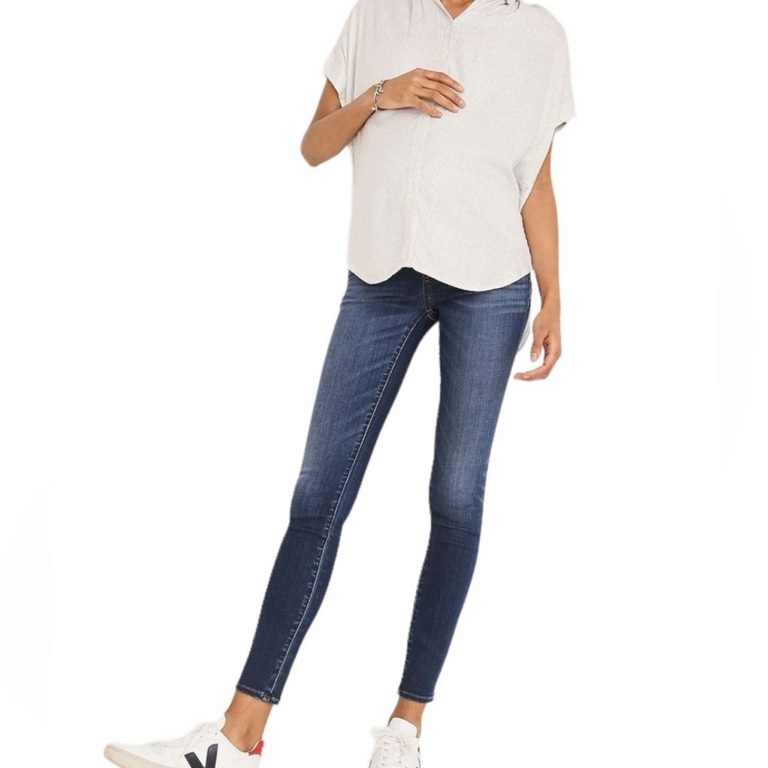 Madewell Maternity Over-The-Belly Skinny Jeans Jeans In Tencel Edition Size 25