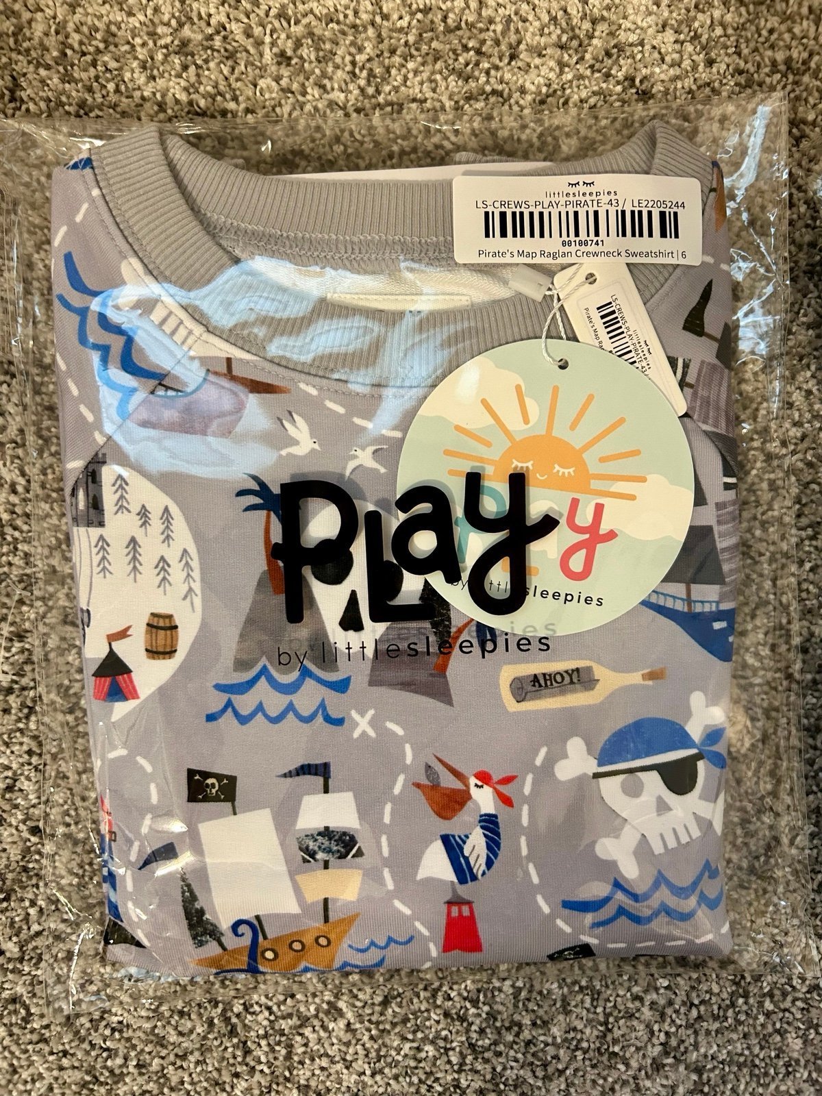 Little Sleepies Pirate’s Map Sweatshirt