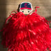 Cleveland Indians lot - includes blanket, bear, pompom, picture holder