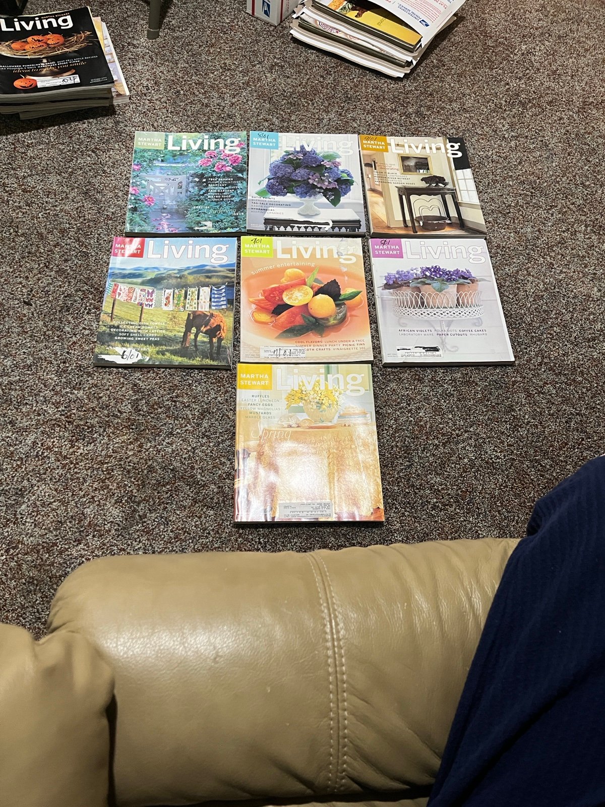 Martha Stewart Living Magazines - Year 2001