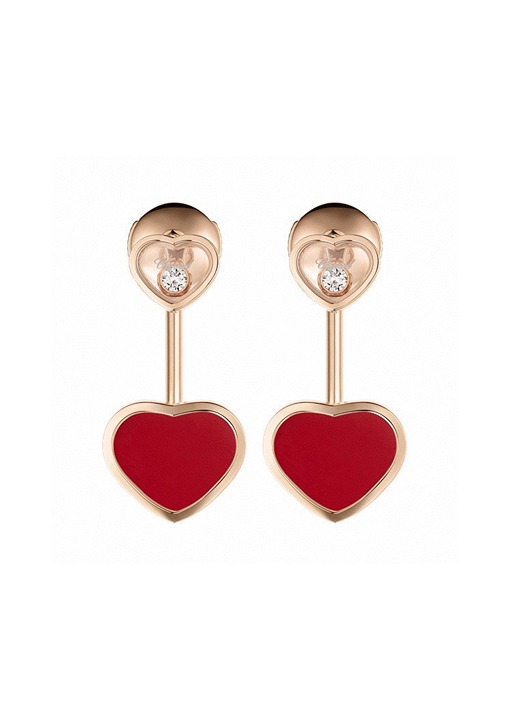Chopard red earrings