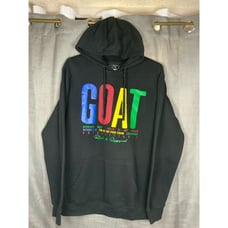 G.O.A.T Rich And Rugged Pullover Sweatshirt Hoodie Mens Size Large L