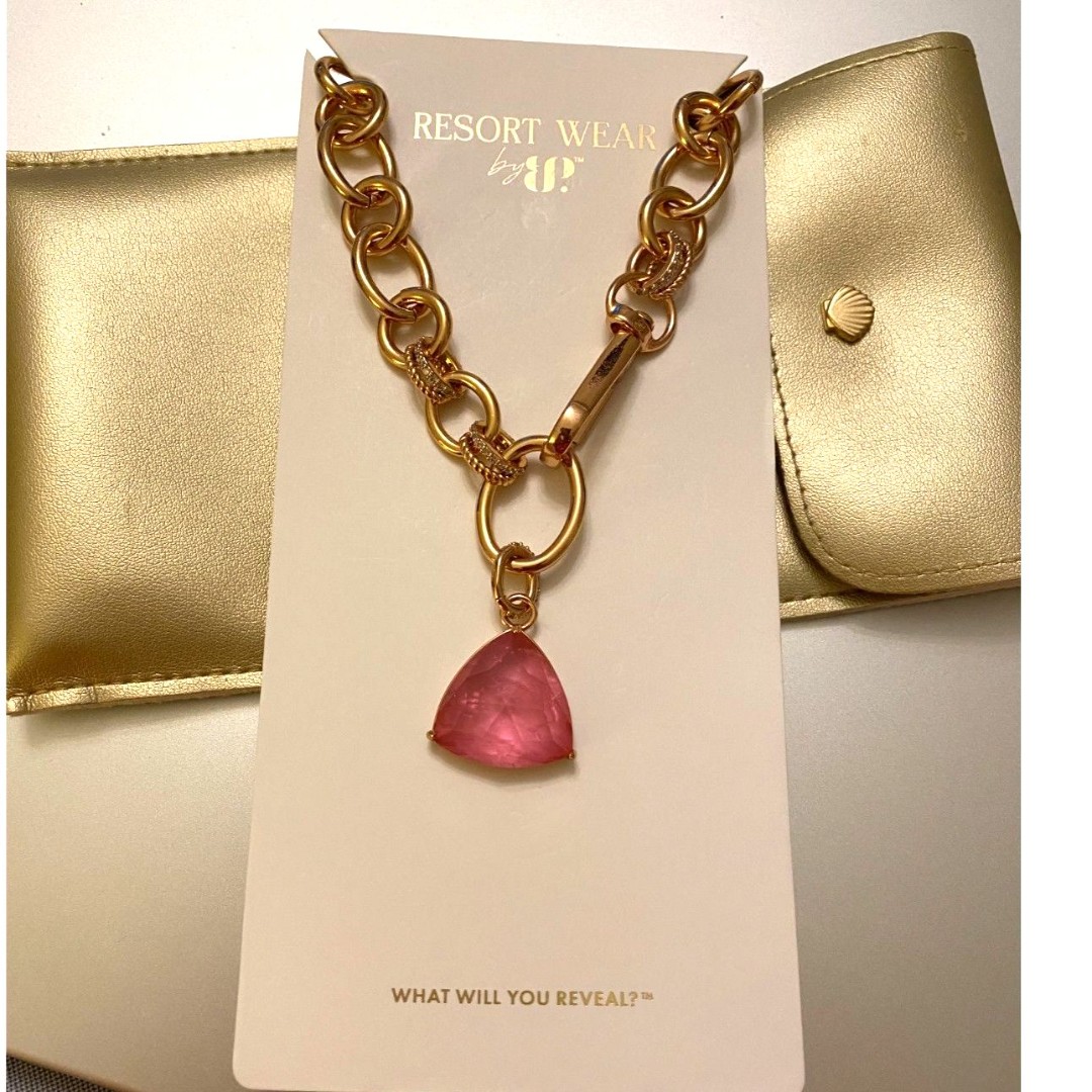 Bomb Party Resort Wear Coral Luna Necklace