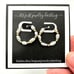 14K Yellow Gold Womens Earrings Seed Pearl 3/4 Hoops Pierced Gift Idea