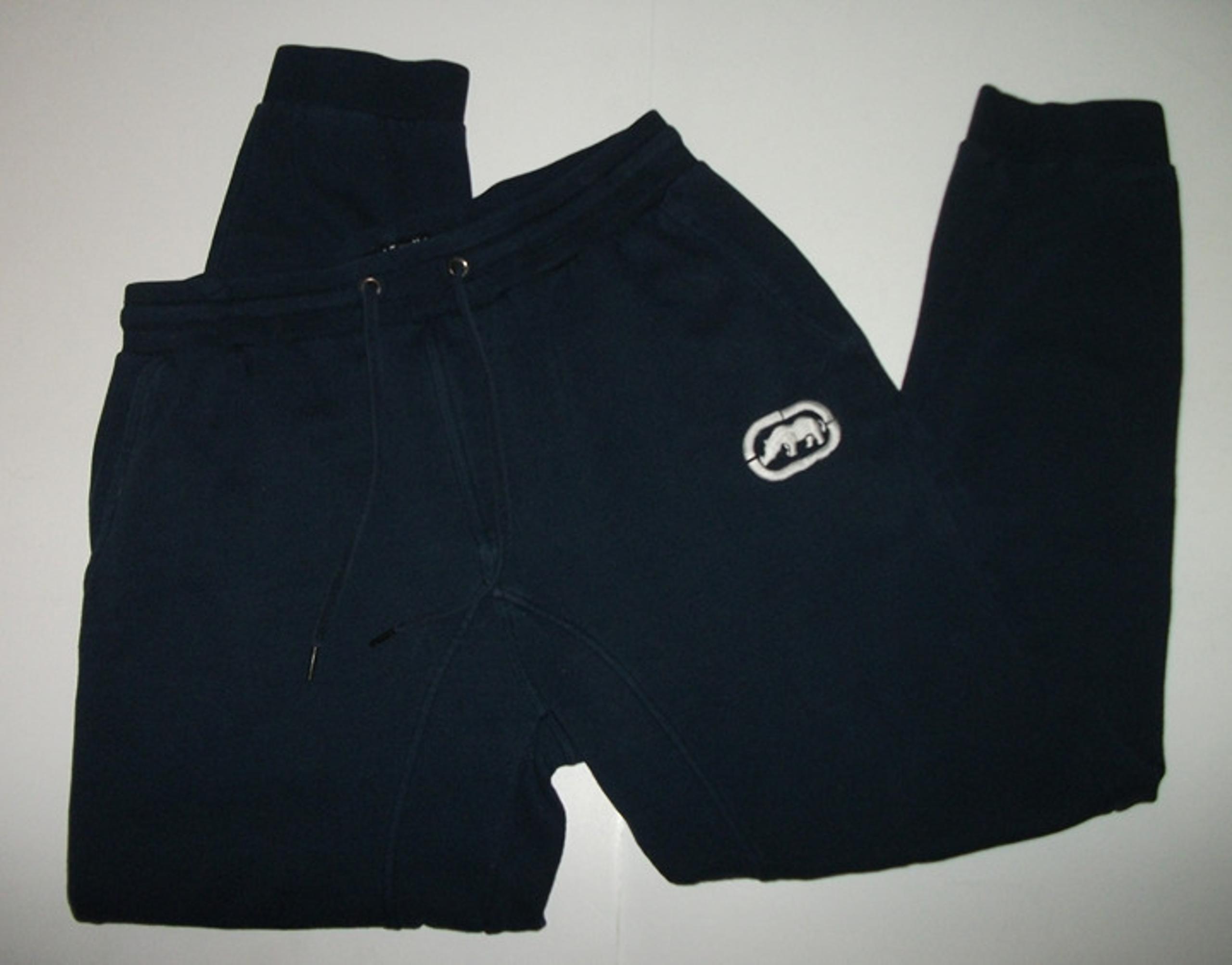 Mens Ecko Unltd. Embroidered Navy Sweatpants Size Medium