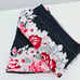Betsey Johnson King Pillow Shams Two Piece Grey Pink White Floral Rose Polyester