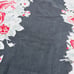 Betsey Johnson King Pillow Shams Two Piece Grey Pink White Floral Rose Polyester